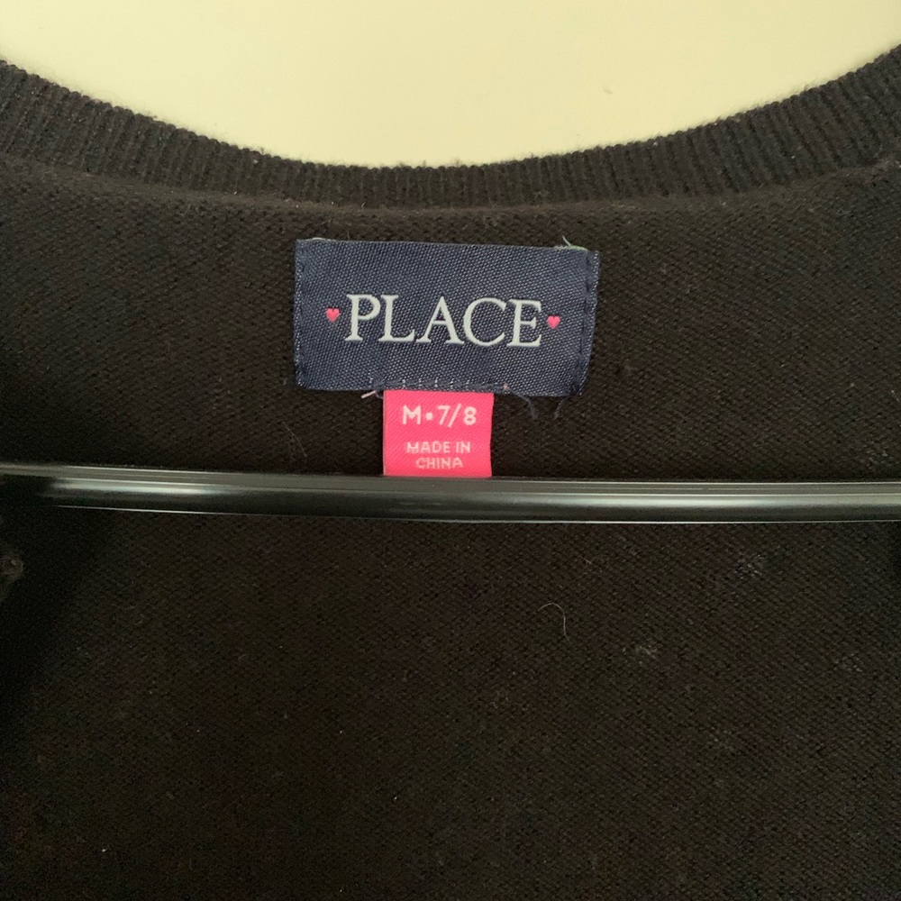 Girls Black sweater by "Place"